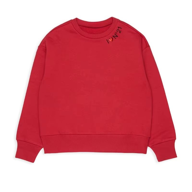 Girls' Red Bow-Detail Sweatshirt