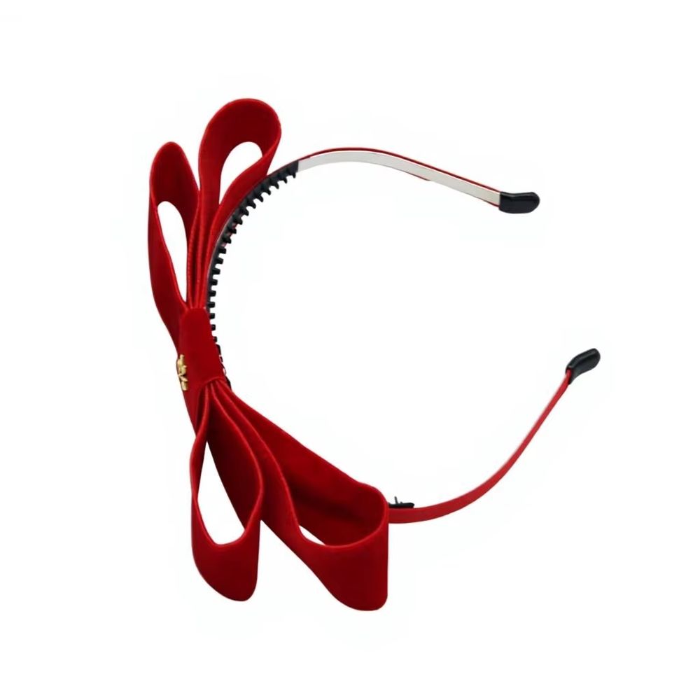 Red Velvet Bow Headband – Ali Picks AW26