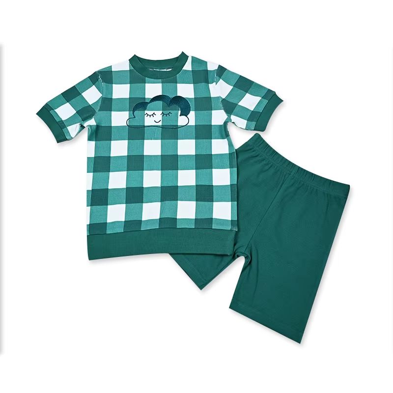 Brother & Sister Pyjamas – Short Sleeve Blue