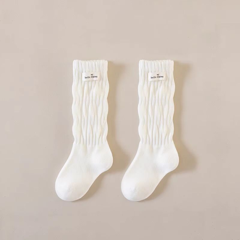 Retro Cotton Knee-High Socks