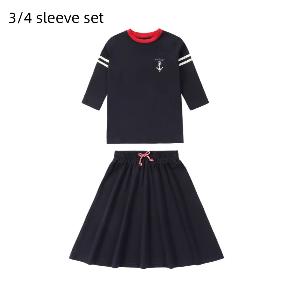 Nautical Jersey Cotton Collection – 3qtr Seleeve Set