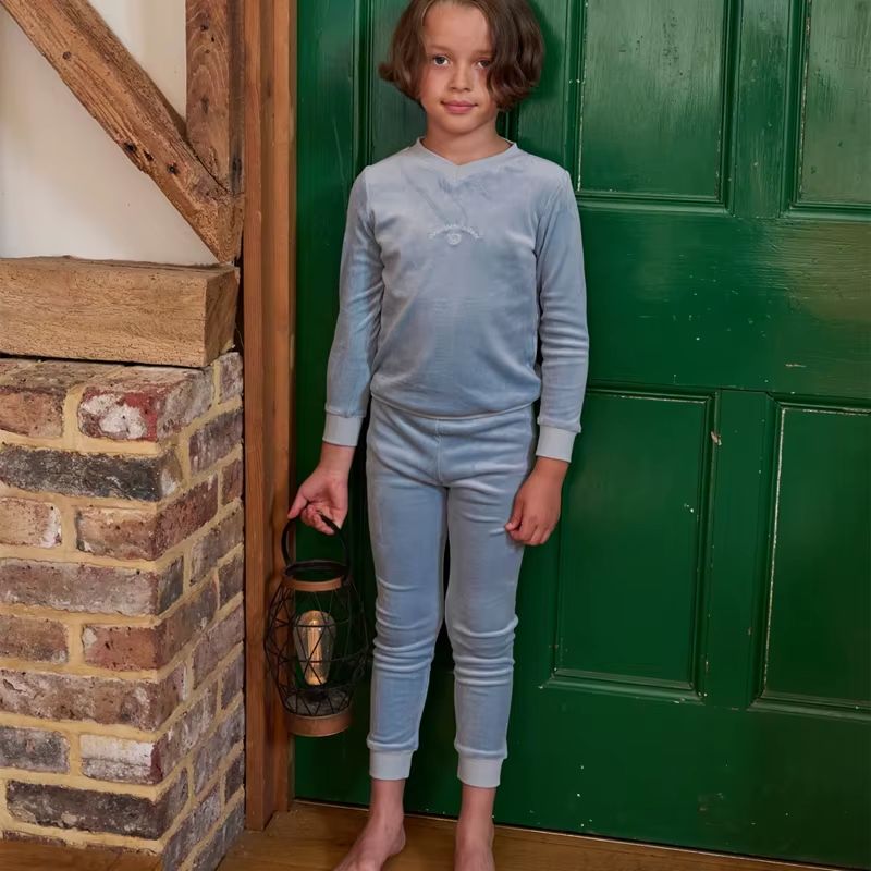 The Velour Loungewear – Blue Dodo Set
