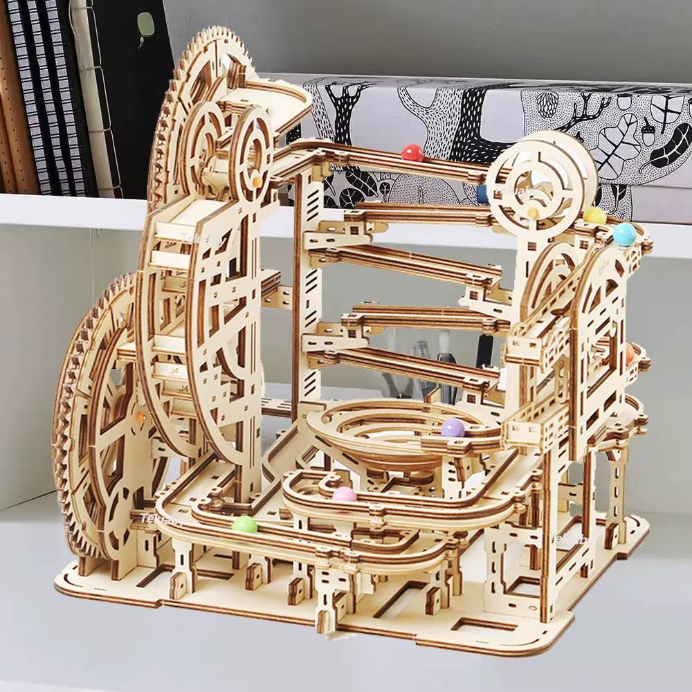 3D Wooden Marble Run Puzzle – Type B