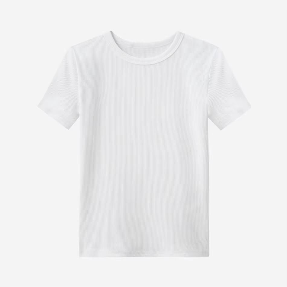 Meadow Collection – Ribbed White Tshirt
