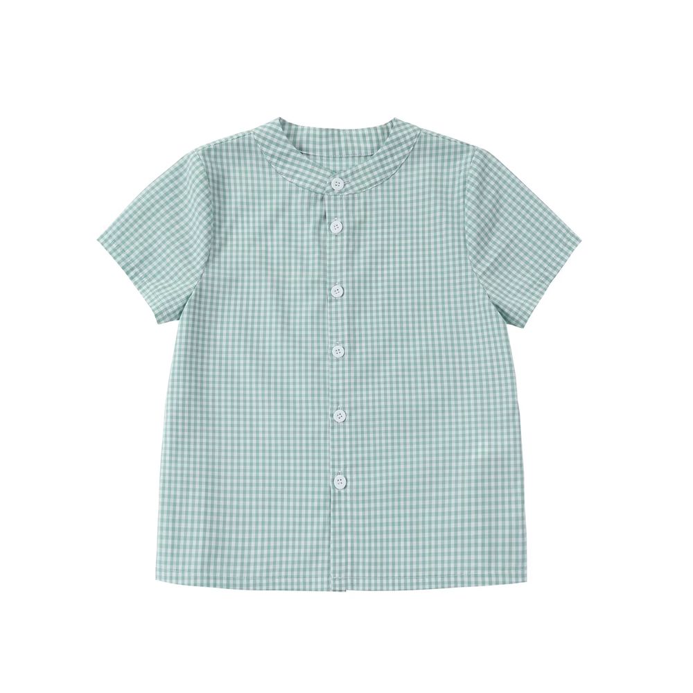 Sage Collection – Boys Gingham Blouse