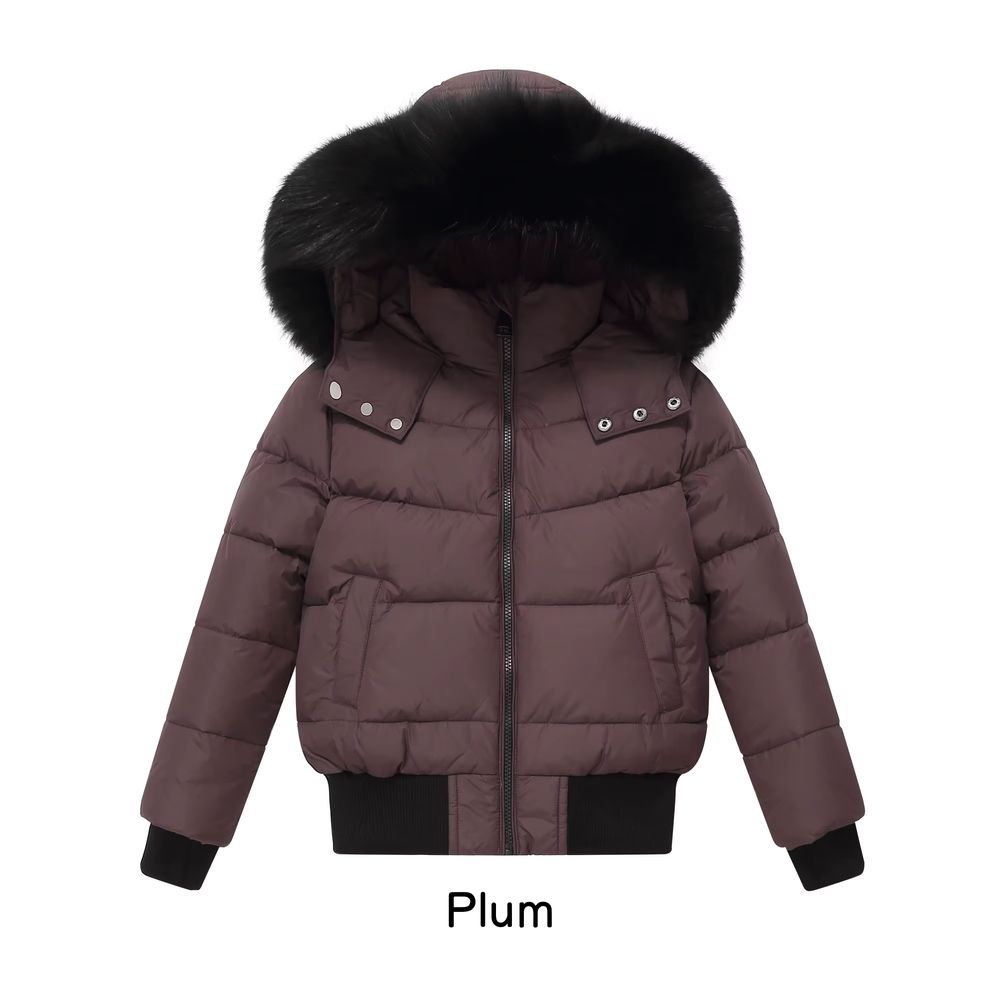 Down Bomber Jackets – Plum