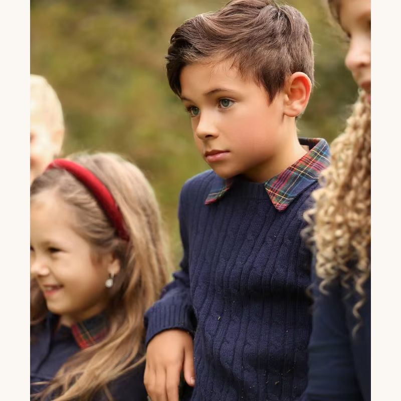 Prep Plaid Girls Jumper Dress
