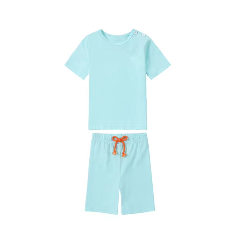 Spring Cotton Navy Blue – Teal Blue Baby Set