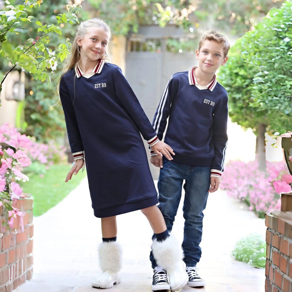 Navy Printed Collection – Boys Navy Sweatshirt