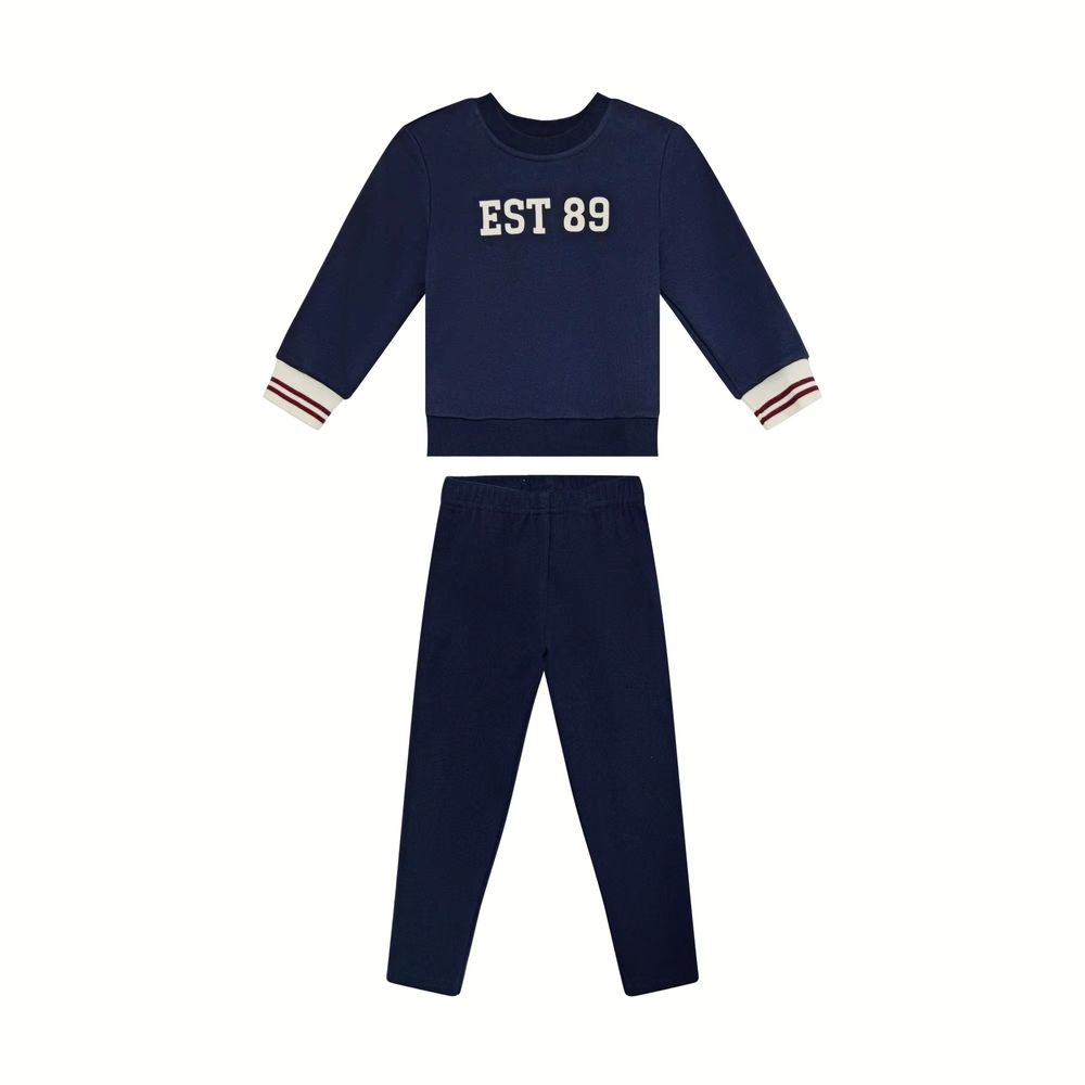 Navy Printed Collection – Baby Boy Navy Set – Ali Mali AW26