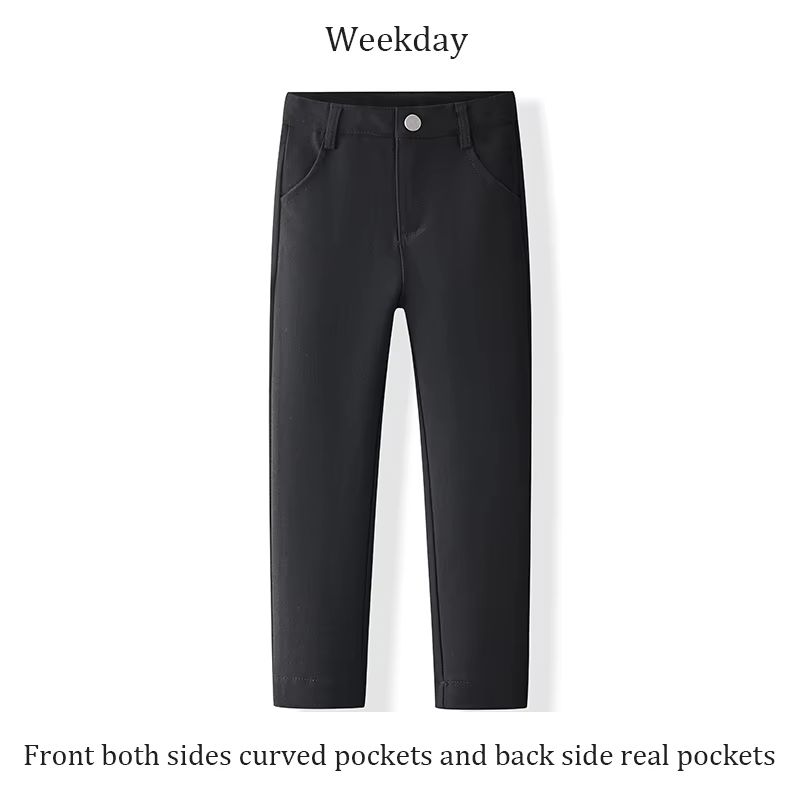 Black & Navy Stretch Trousers – Black Weekday – Ali Affordable AW26