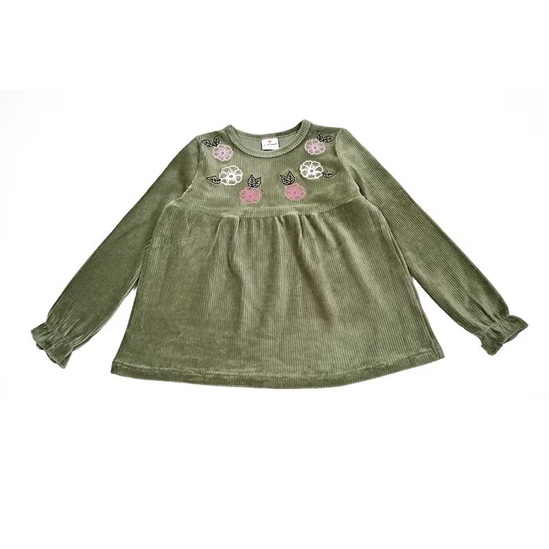 Olive Moments Corduroy Set – Girl Shirt