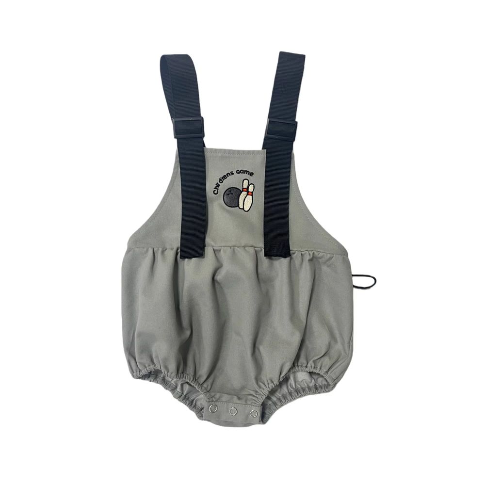 Mali's Ss Grey Denim Collection – Baby Girl Romper