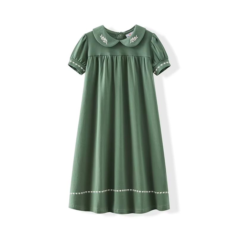 Green Shabbos Robe Set – Short Sleeve Gown