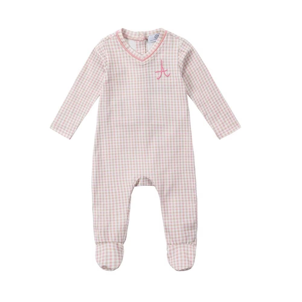 AP gingham plaid pj's – Pink Footie