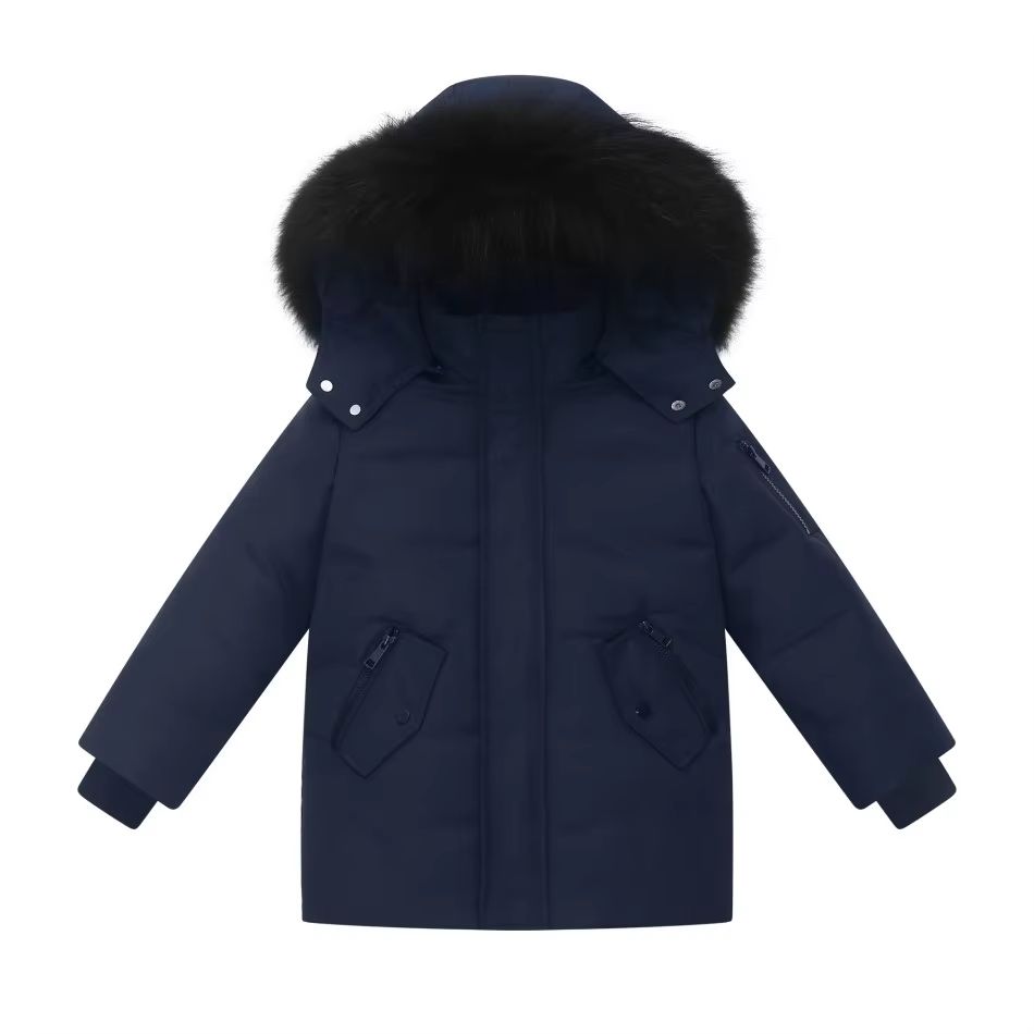 Navy Long Yeshiva Winter Coat – Ali Picks AW26