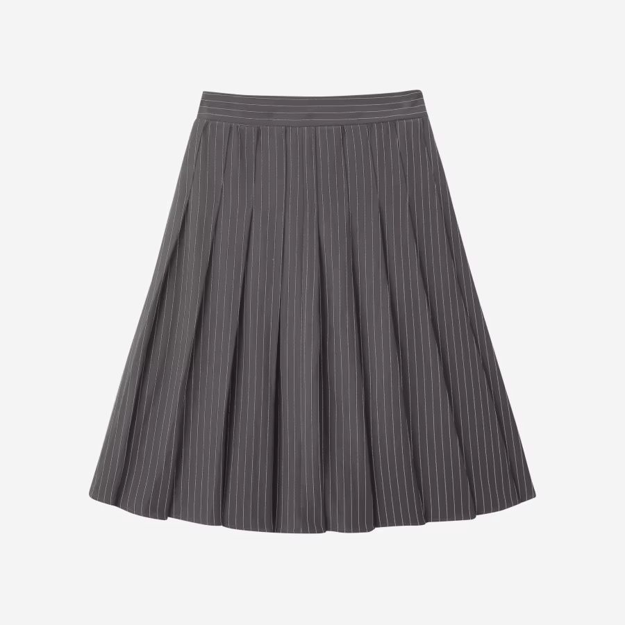 Pinstripe Collection – Grey Skirt