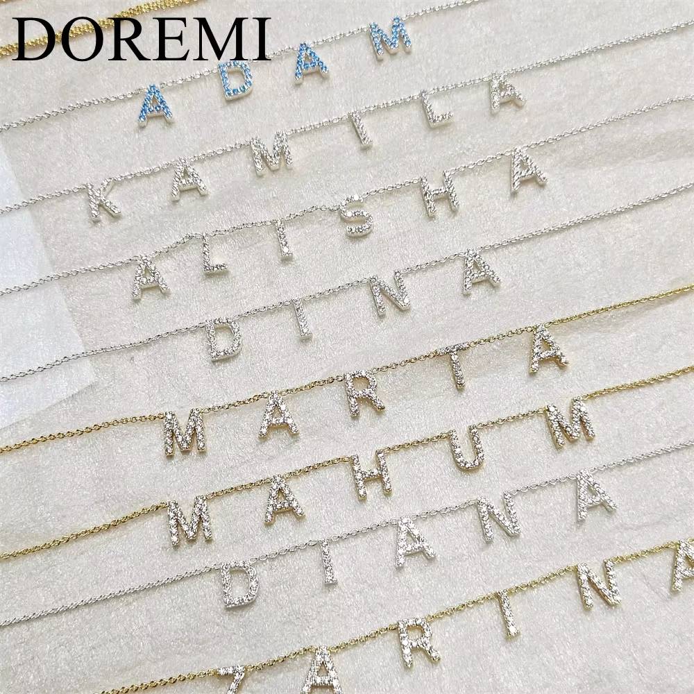 Personalised Birthstone Initial Necklace
