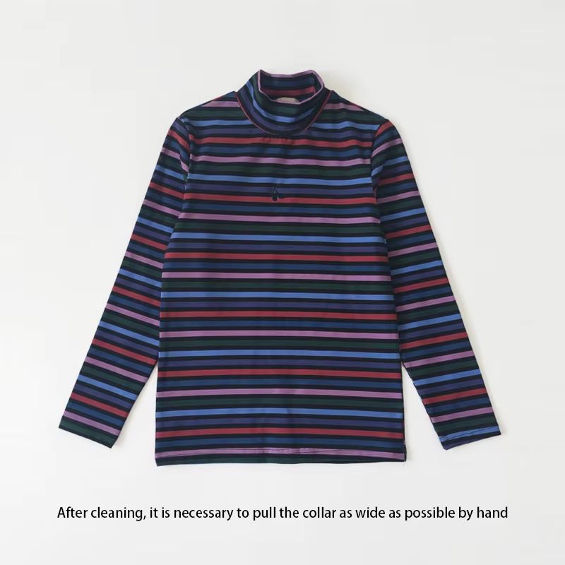 Playful Stripe striped mock neck – Ali Plus AW26