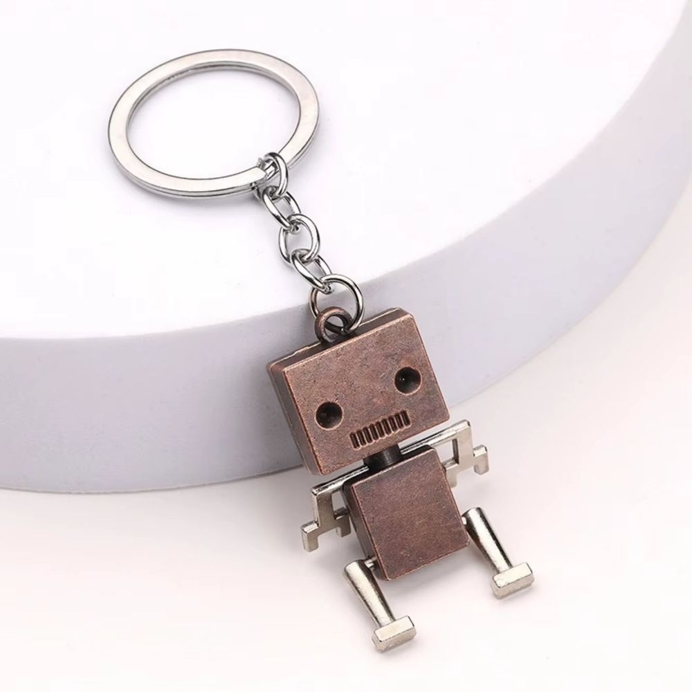 Mini Movable Robot Keychain