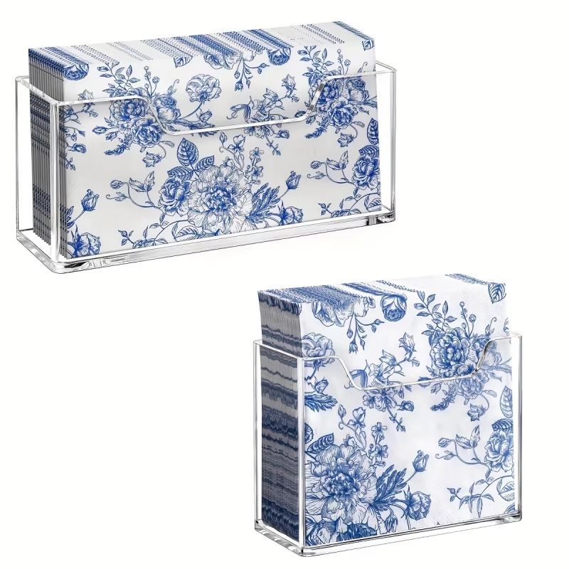 Clear Acrylic Tissue & Napkin Holder