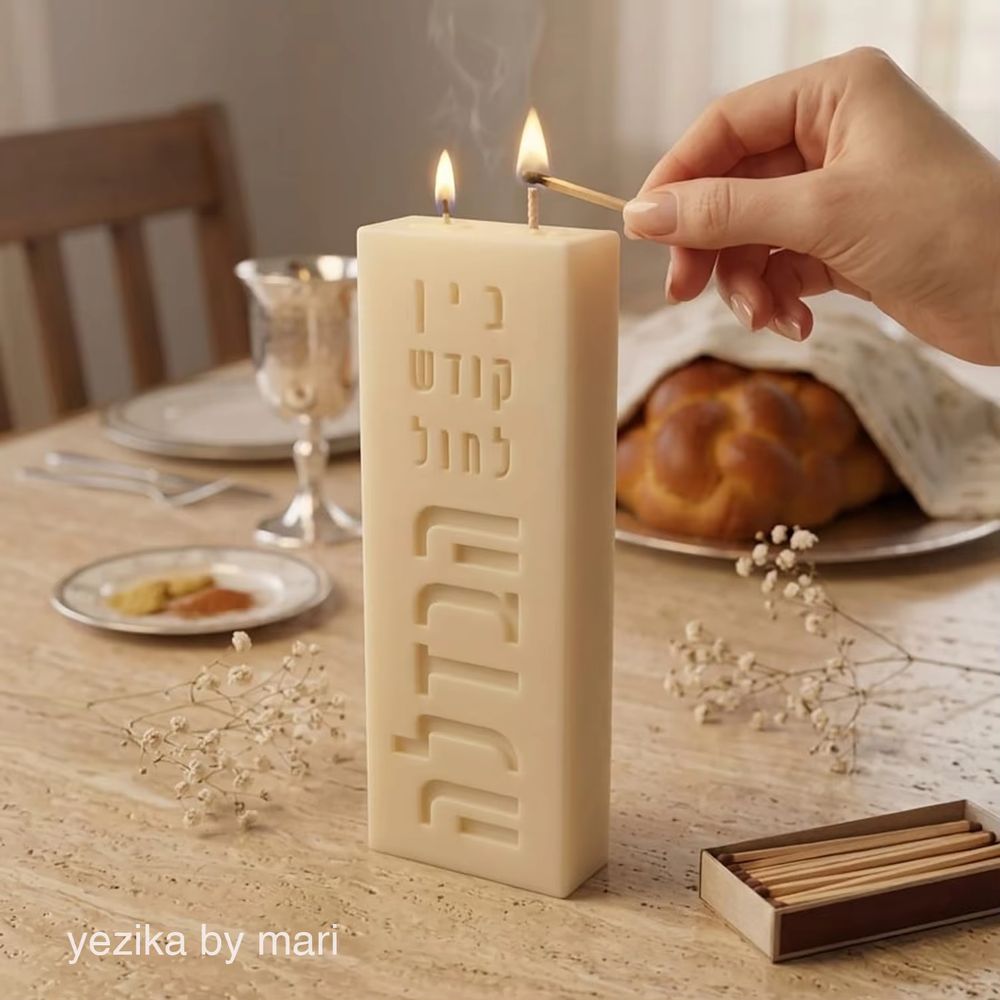 Havdalah Candle Silicone Mould