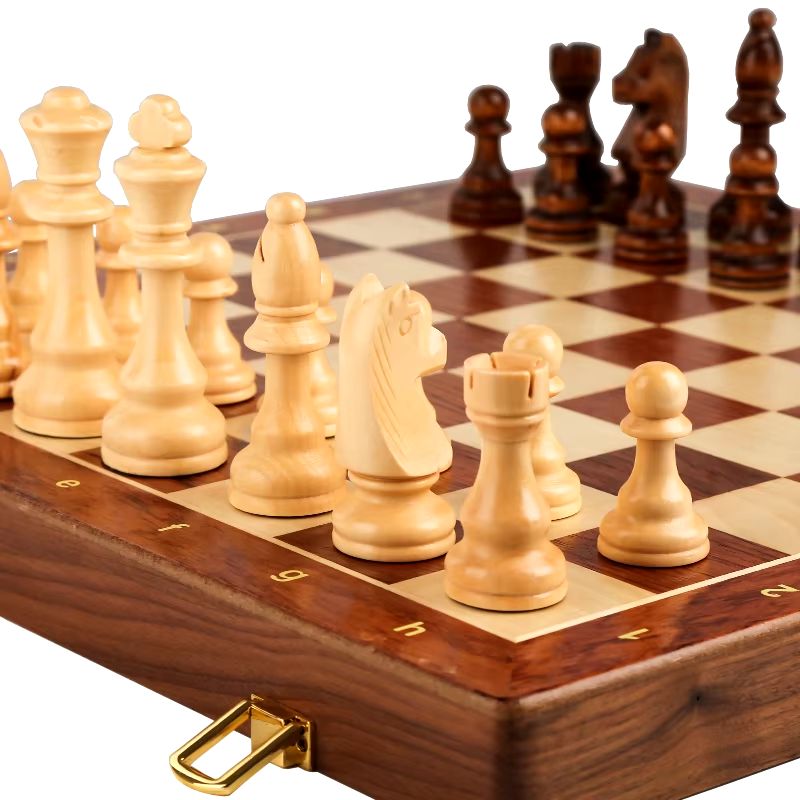 Wooden Folding Chess Set