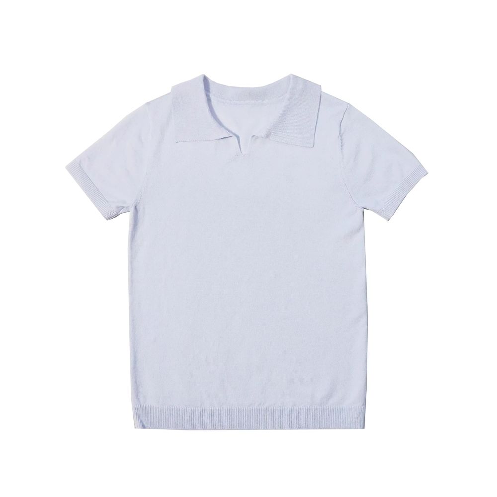 Heirloom Striped Collection – Blue Kintting Polo