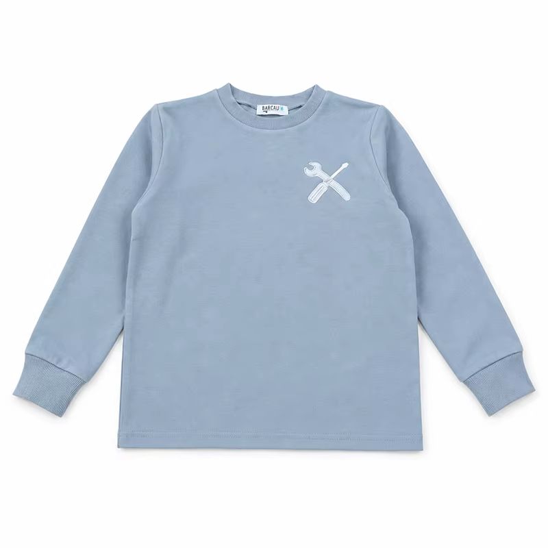 Blue French Terry Collection – Baby Girl Set