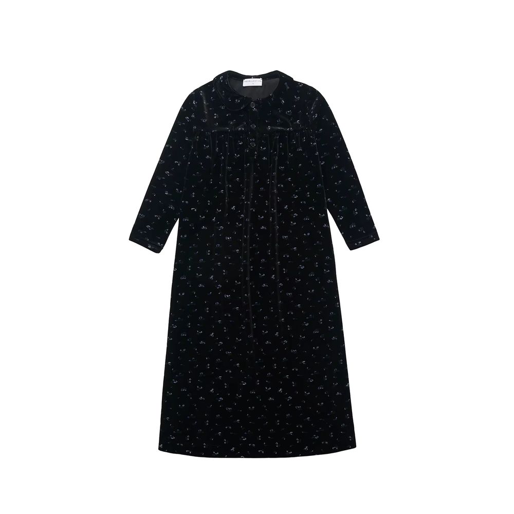 Velour Robe Collection – Floral Velour Dress – Ali Specials AW26