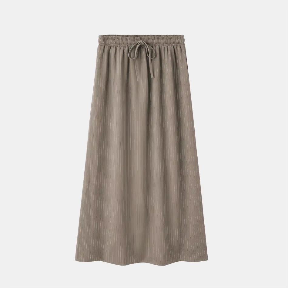 Pinstripe Collection – Taupe Skirt – Ali Specials AW26