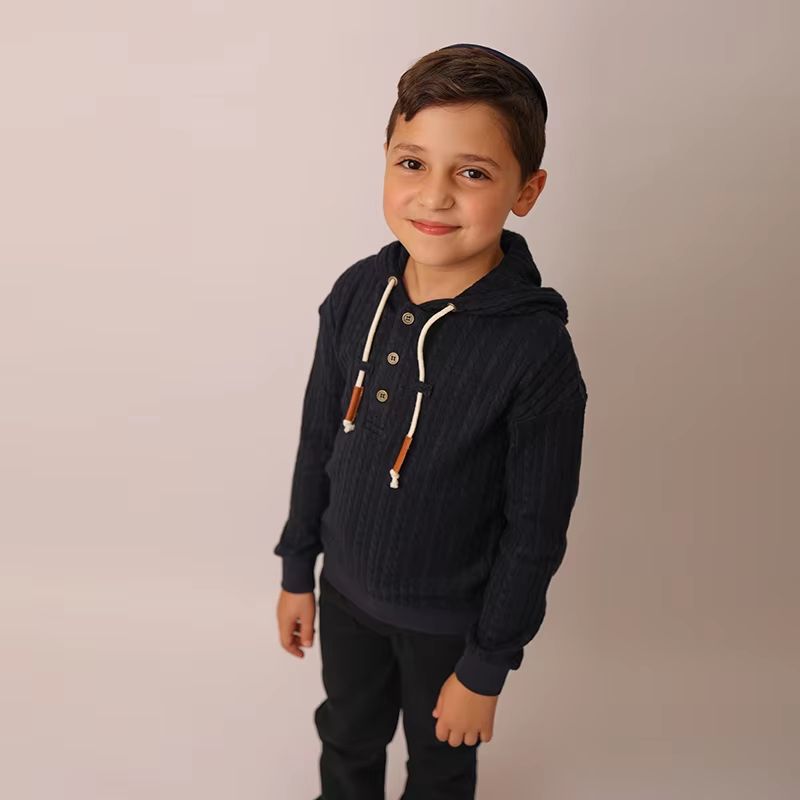 Navy Cable Knit Collection – Boys Hood