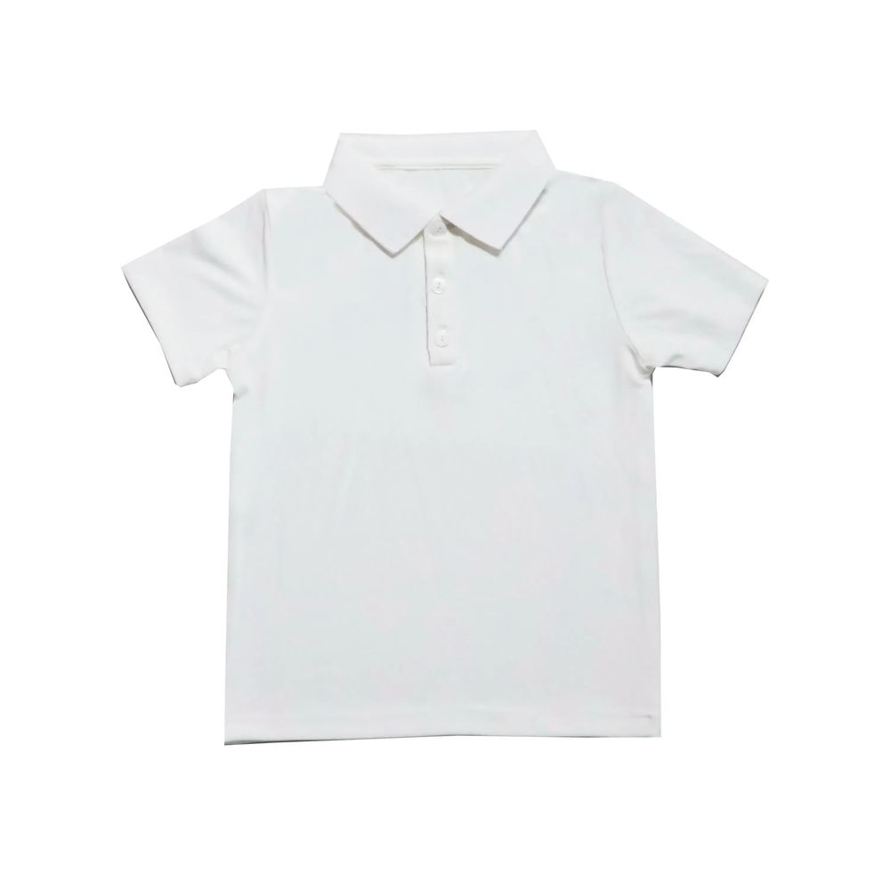 Heirloom Striped Collection – White Modal Polo
