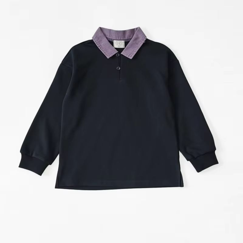 Denim Dash Plum-Collar Polo Top – Ali & Co Denim Dash AW26