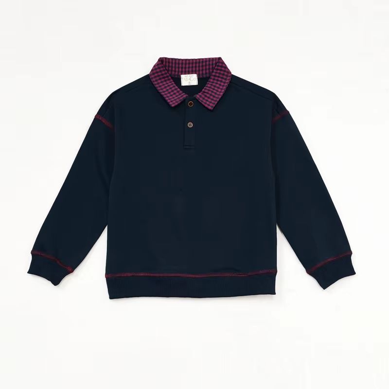 Checked Charm Boys Gingham-Collar Polo – Ali & Co Checked Charm AW26
