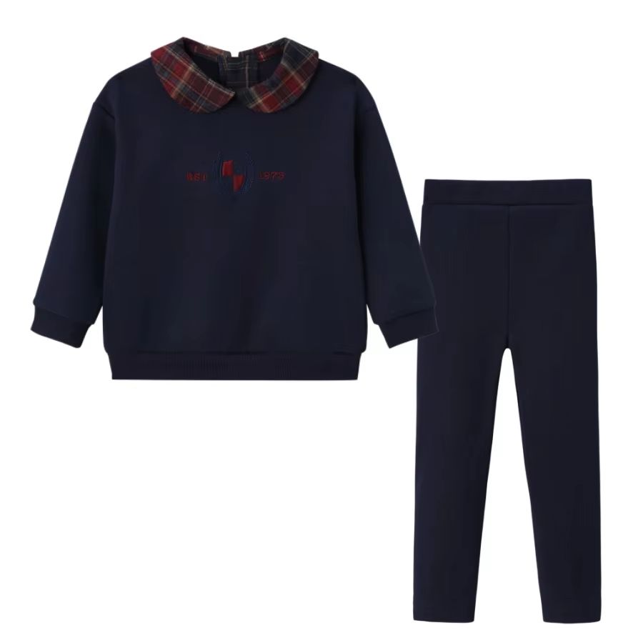 Denim Varsity Collection – Navy Baby Girl Set – Ali Specials AW26