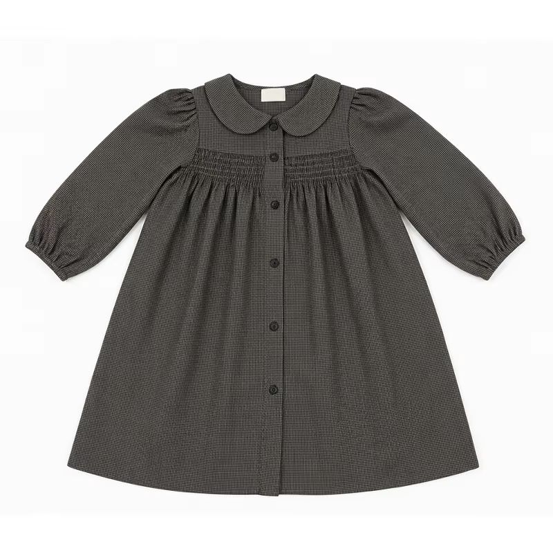Heritage Weave Cocoa Collared Dress – Ali & Co AW26