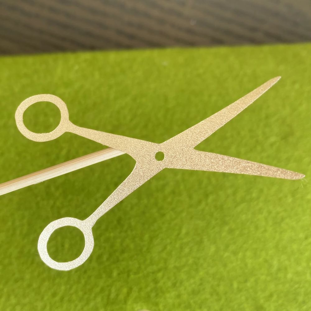 Gold Scissors Upsherin Stickers