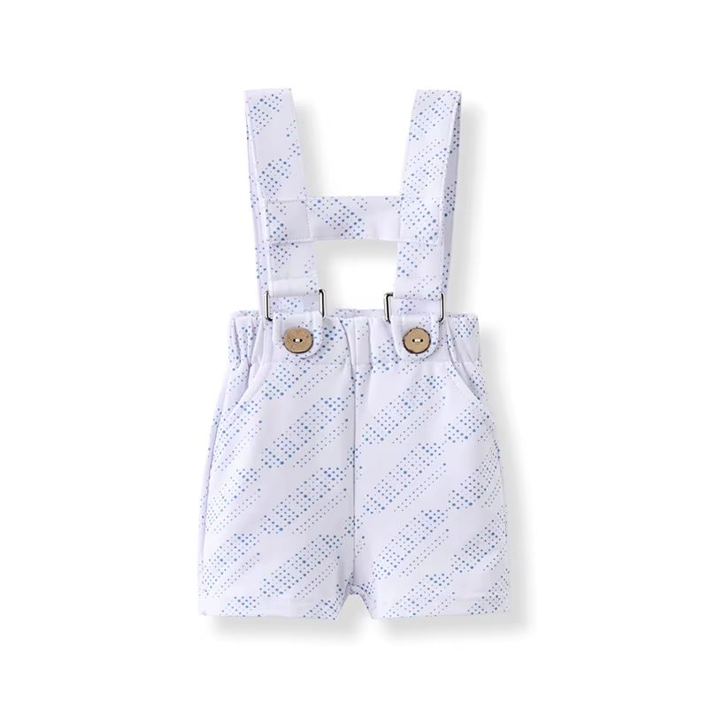 Elegant Blue Shabbos Collection – Dungaree Romper