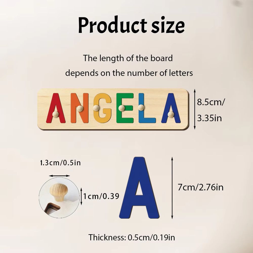 Personalised Wooden Name Puzzle