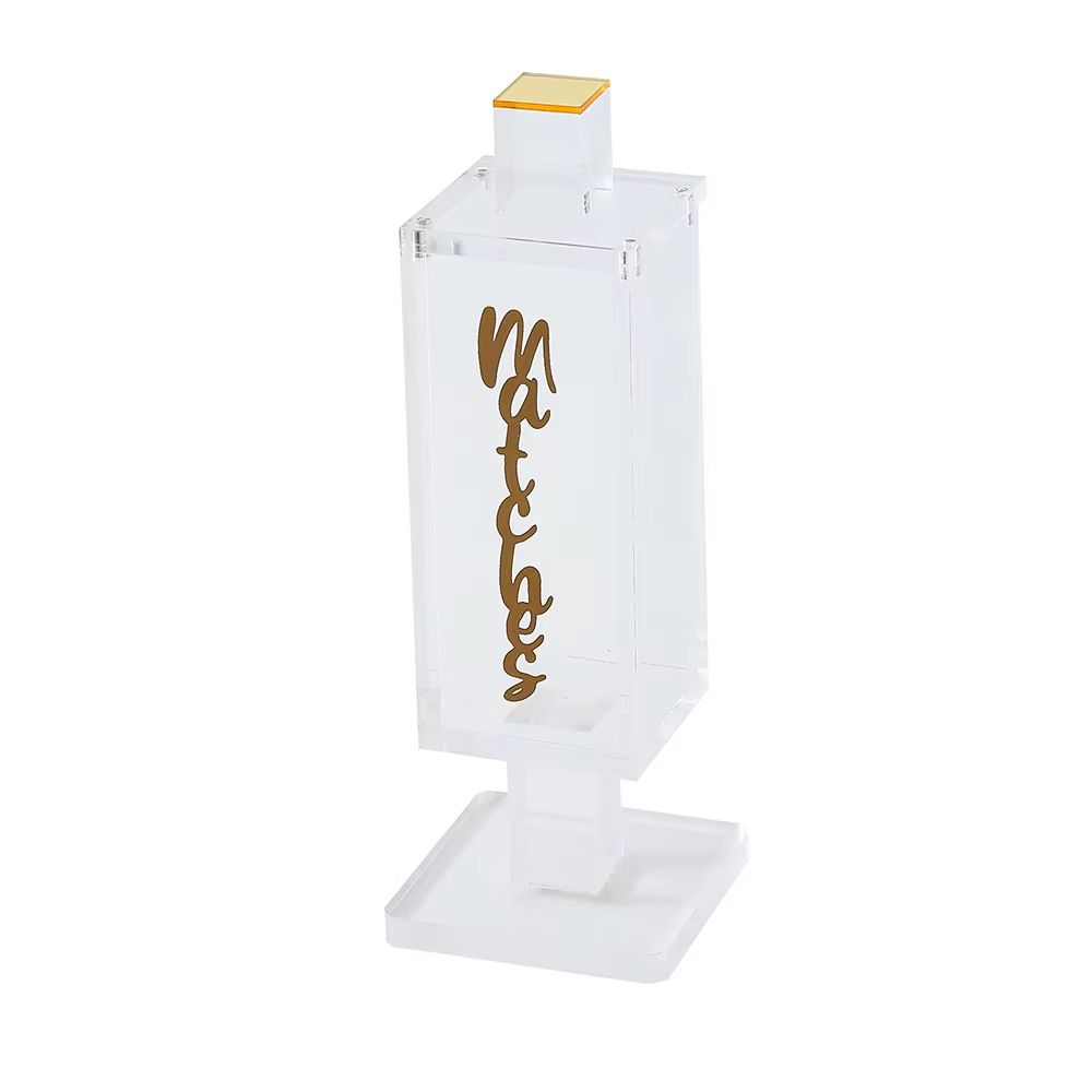 Clear Lucite Shabbat Matchbox Holder