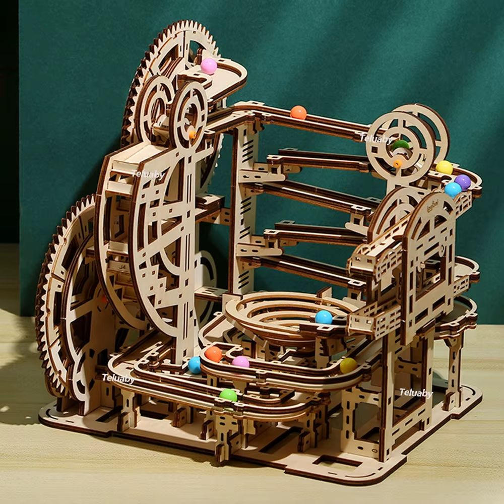 3D Wooden Marble Run Puzzle – Type A