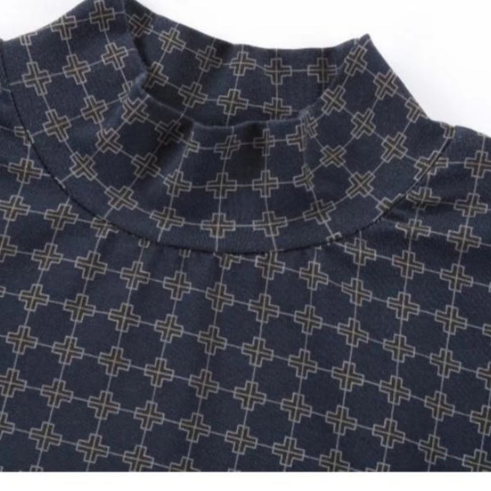Navy Blue Corduroy – Baby Girl Jersey Set