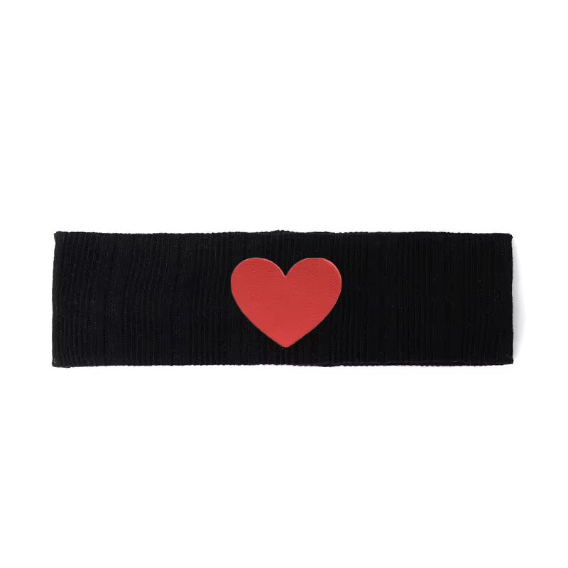 Chenille Heart Patch Headband