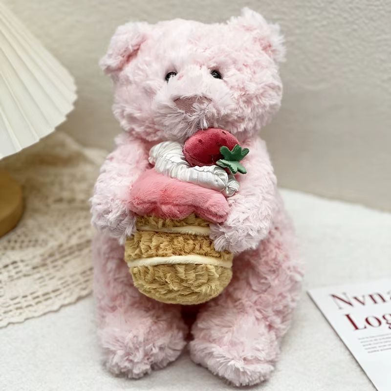 Pink Cake Bear Plush