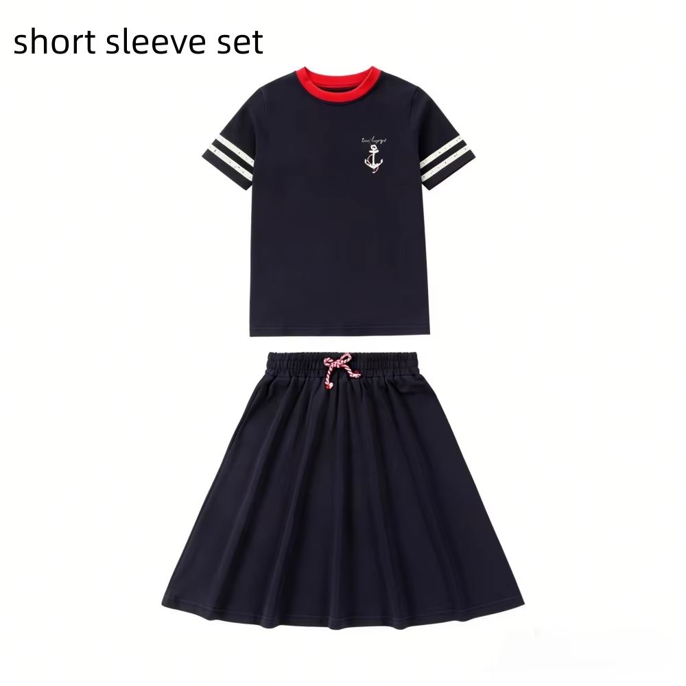 Nautical Jersey Cotton Collection – Short Sleeve Set