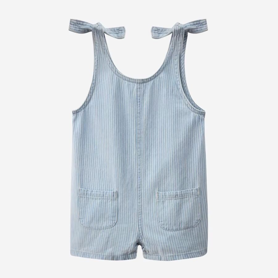 Pinstripe Denim Collection – Baby Romper