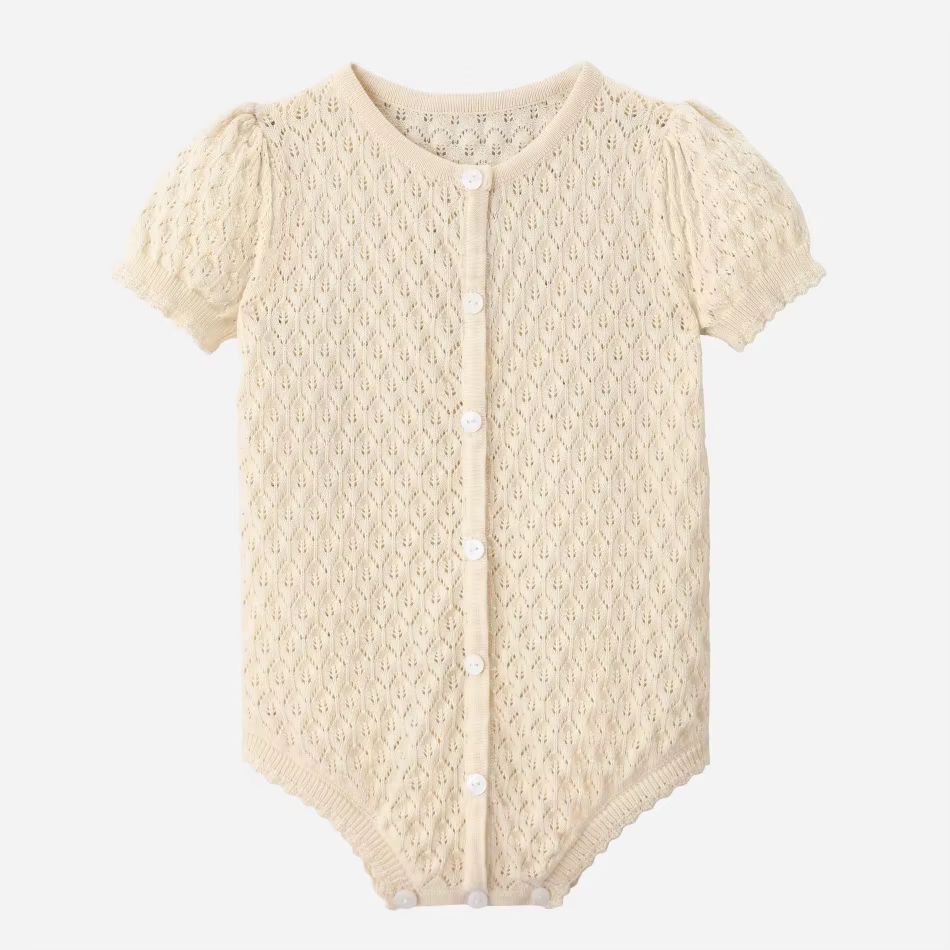Knitted Collection – Beige Romper