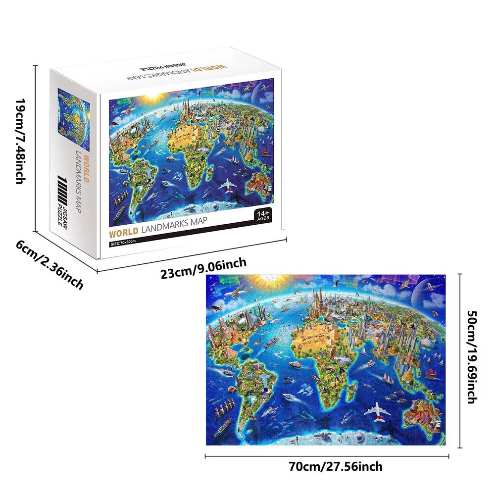1000-Piece World Landmarks Puzzle
