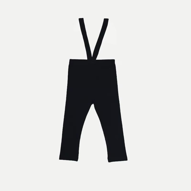 Essentials Collection – Black Ribbedoveralls